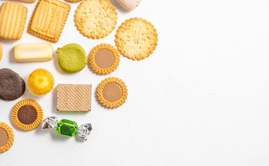 市販されているクッキーやチョコレートなどお菓子の画像