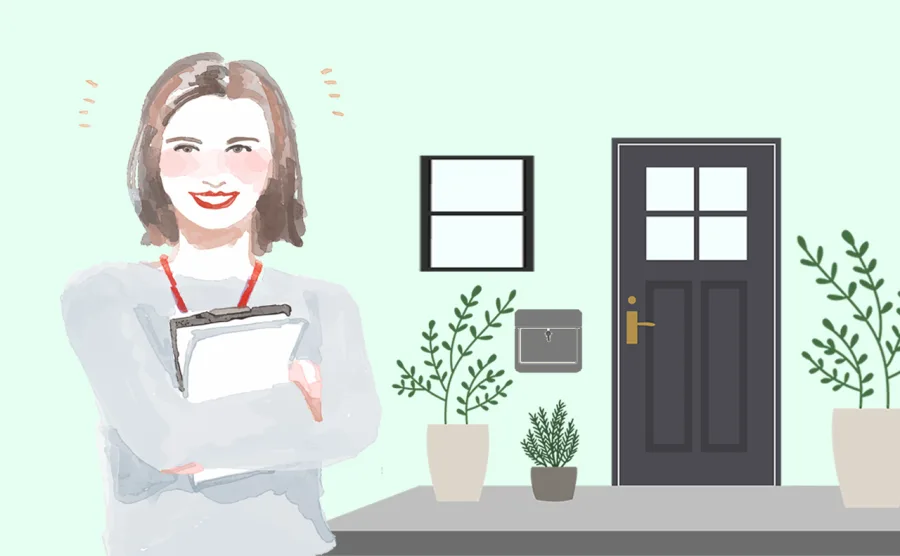 自宅サロン受付とカウンセリングのイメージ画像