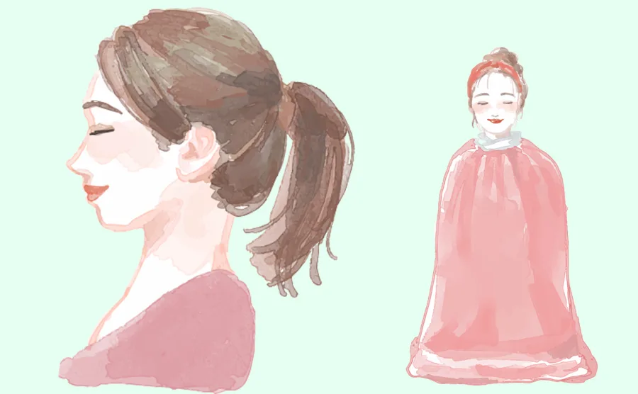 専用マントに着替えたイメージ画像