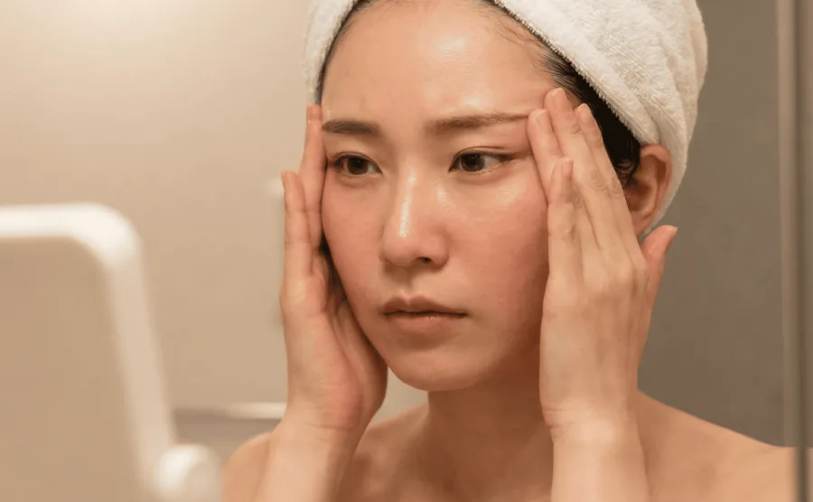 ほうれい線の原因となる側頭筋をやさしく刺激するセルフケア。解剖学に基づいた自宅でできるマッサージ方法